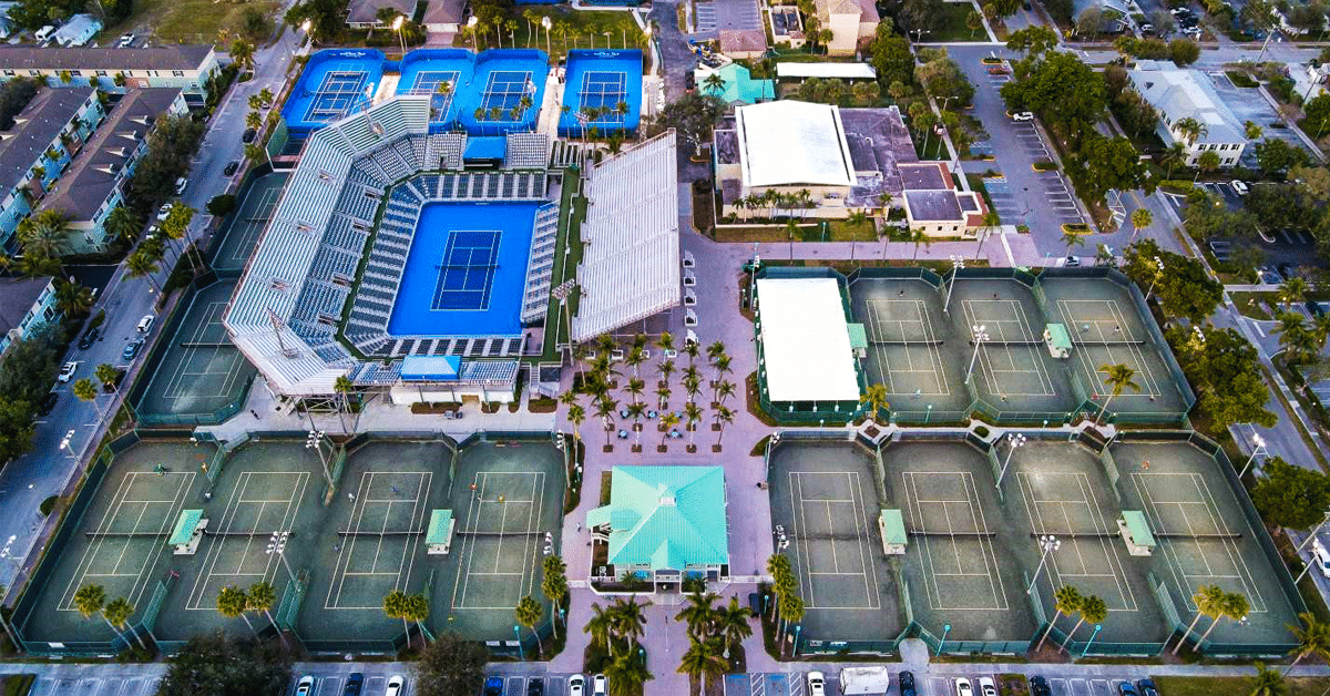 Delray Beach Tennis Center, home to an event in the 2024 Ultimate Week of Sports