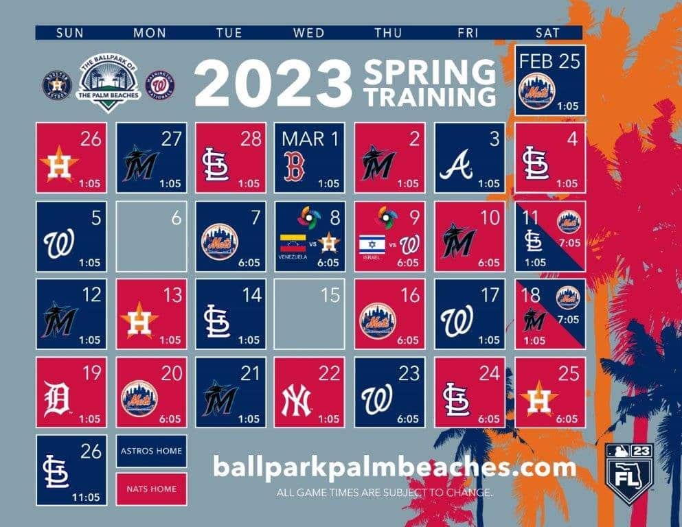 Major League Baseball (MLB) Spring Training Palm Beach County Sports